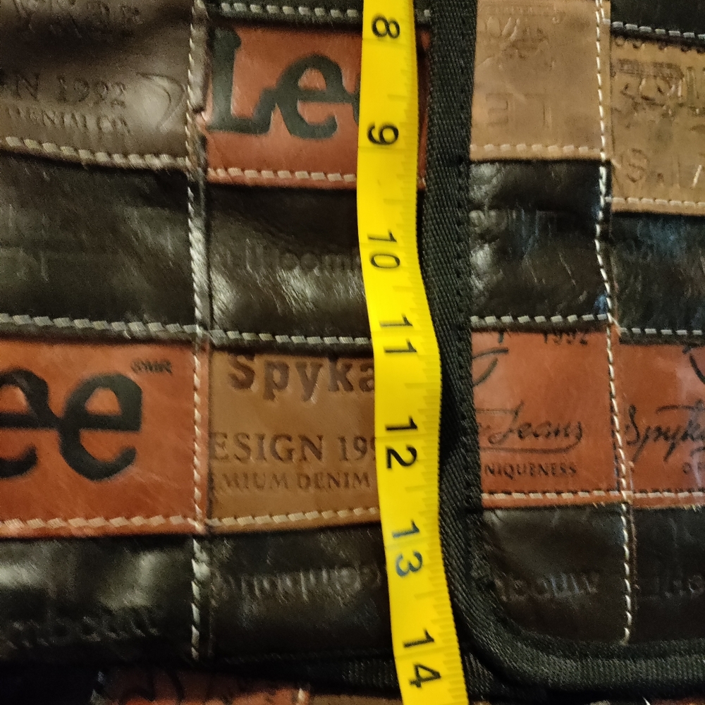 Levis Leather Patch Work Messenger Bag. - image 3